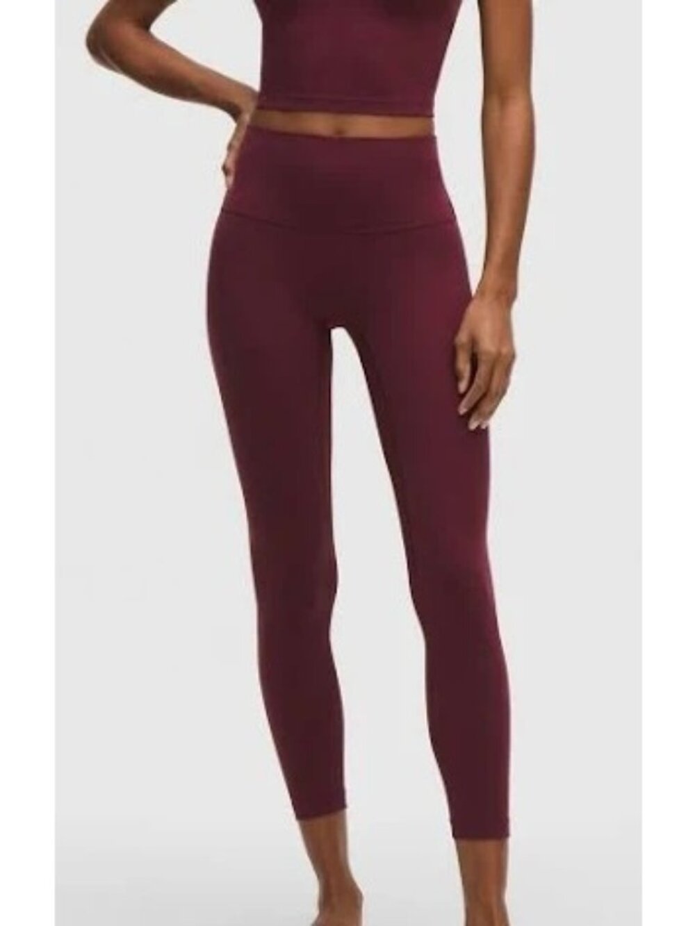 Lululemon Align High-Rise Ankle Yoga Pants Women’s Size 14  Cranberry
